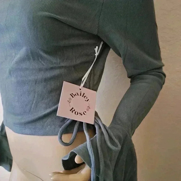 TEE RIBBED CROP - Picture 4 of 7